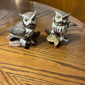 Two Homco Owls